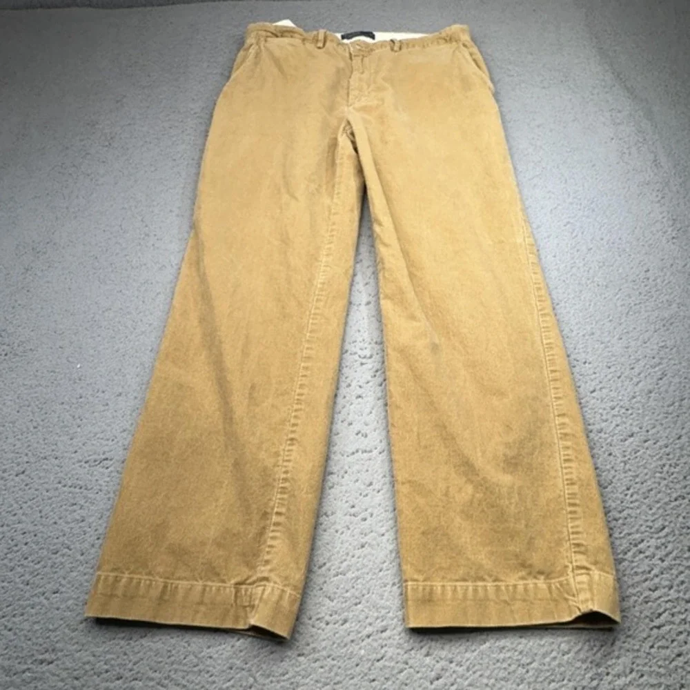 Polo‎ Ralph Lauren Pants Mens 34 Brown Corduroy Straight Leg Chino Casual
